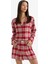 Regular Fit Flanel Kareli Şort Pijama Altı-Fall in Love F3675AX25WN 4