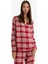 Regular Fit Flanel Kareli Uzun Kollu Pijama Üstü-Fall in Love F3676AX25WN 1