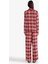 Regular Fit Flanel Kareli Uzun Kollu Pijama Üstü-Fall in Love F3676AX25WN 3