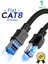 Cat8 Ethernet Kablosu Premium Örgülü Lan Kablo 40GBPS 2000MHZ Internet Kablosu Masaüstü Pc, Gaming Laptop, Ps5/4, Xbox 1