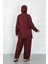 Giyim Büyük Beden Tesettür Büyük Mayo Bordo 5