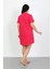 Giyim Büyük Beden Penye Düğmeli Fuşya Tunik Gecelik 3