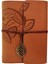 Deri Yaprak Desenli Defter 5