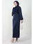 Naz Tesettür Abiye Elbise Lacivert 3