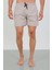 Giyim Erkek Fermuarlı Cepli Deniz Şortu Bej 5
