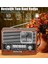 Nostaljik Vintage Tam Bant Fm Radyo Usb/aux/sd Retro Bluetooth Hoparlör Saatli Fenerli Müzik Kutusu Ist 3