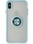 Ieg iPhone x Kılıf Montreal Yüzüklü Silikon Kapak - Buz Mavi 1