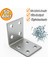 Dayanıklı Metal L Demir Köşebent 30X40X40 mm 50 Adet Mobilya Duvar Köşe Sabitleme Gönye Aparatı 1