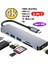 6 In 1 Type C Hub Çevirici Çoğaltıcı Pc Tablet Tel 4K HDMI USB 3.0/2.0 Sd Tf Kart 1