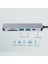 6 In 1 Type C Hub Çevirici Çoğaltıcı Pc Tablet Tel 4K HDMI USB 3.0/2.0 Sd Tf Kart 5