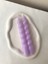 2'li Pastel Mor Dekoratif Burgulu Spiral Şamdan Mumu - Renkli Dekoratif Mum 1