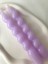 2'li Pastel Mor Dekoratif Burgulu Spiral Şamdan Mumu - Renkli Dekoratif Mum 4