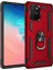 Ieg Samsung Galaxy A91 / S10 Lite Kılıf Sofya Yüzüklü Silikon Kapak - Kırmızı 1