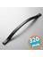 Metal Kulp Çekmece Kolu Kapak Kulpları Mobilya Kulpu Mutfak Dolabı Düz Siyah 320 mm 1