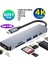 6 Port Çoğaltıcı Dönüştürücü 6 In 1 Type-C Hub Tel Pc Tablet 4K Hdmi Sd Tf Usb3.0/2.0 1