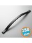 Metal Kulp Çekmece Kolu Kapak Kulpları Mobilya Kulpu Modern Mutfak Dolabı Düz Siyah 288 mm 1