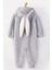 Welsoft Gri Tavşan Yumuşak Peluş Fermuarlı Bebek ve Uyku Tulumu - 2 Yaş 4