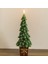 Yılbaşı Çam Ağacı Dekor/mum 13X13X32CM 2