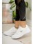Unisex Siyah Beyaz Günlük Rahat Yürüyüş Ayakkabısı File Detaylı Sneaker Spor Ayakkabı 2