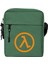 Half Life Logo Omuz Çantası Fermuarlı Yeşil Renk 1
