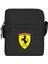 Ferari Logo Omuz Çantası Fermuarlı Siyah Renk 1
