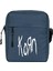 Korn Logo Omuz Çantası Fermuarlı Lacivert Renk 1