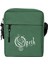 Opeth Logo White Omuz Çantası Fermuarlı Yeşil Renk 1