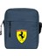 Ferari Logo Omuz Çantası Fermuarlı Lacivert Renk 1