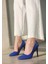 Xmpdby Jilya Mavi Cilt Stiletto Ayakkabı (Numara: 40) 1