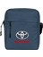 Toyata Text Logo Omuz Çantası Fermuarlı Lacivert Renk 1