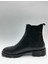 Hakiki Deri Esnek Siyah Bağcıksız Chelsea Model Kışlık Erkek Bot C-7684254RMS 3