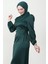 Sahra Tesettür Elbise Zümrüt 5