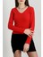 Xmpdby V Yaka Kaşkorse Bluz Kırmızı A3699 (Beden: L) 1