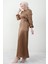 Sahra Tesettür Elbise Karamel 2