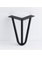 Martı 12 cm Siyah Metal Mobilya Ayağı Üçgen Modern Tasarım Koltuk Sehpa Masa Tv Ünitesi Uyumlu 1