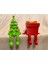2'li Mini Yeni Yıl Ağacı ve Hediye Kutusu Eklemli Hareketli Köşe Süsü Hediyelik 4