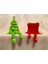 2'li Mini Yeni Yıl Ağacı ve Hediye Kutusu Eklemli Hareketli Köşe Süsü Hediyelik 6
