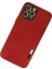 Iphone 12 Pro Kılıf Loop Deri Silikon - Kırmızı 3