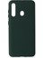 Samsung Galaxy M40 Kılıf Nano içi Kadife Silikon - Koyu Yeşil 1