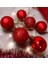 6'li Kırmızı 5 cm Yılbaşı Topu, Noel Topu, Çam Ağacı Topu, Süs Topu 3