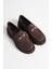 Aral Toka Detaylı Acı Kahve Süet Günlük Loafer Ayakkabı 4