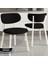 Axton Serisi Sabit Mdf 90X168 Beyaz Mutfak Masa Takımı 6 Siyah Sandalye 3