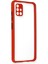 Ieg Samsung Galaxy A71 Kılıf Miami Şeffaf Silikon - Kırmızı 1