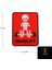 Da 3D Pvc Patch Deadlıft Skeleton Fosforlu - Kırmızı DA-NAS-204 1