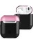 Airpods 2 (2.nesil) 3in1 Kılıf - Siyah-Pembe 1