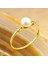 14K Solid Gold Tektaş İnci Yüzük 7