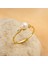 14K Solid Gold Tektaş İnci Yüzük 9