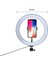 Rgb Işıklı 26 cm 10 Inç Çok Renkli LED Ring Light 2.1m Tripot Youtube Tiktok Make Up Çekim Işığı 5