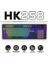 HK258 Membrane LCD Rgb Kablosuz/bluetooth Gri Mor Full Türkçe Gaming Klavye 1
