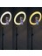 3 Renkli LED Ring Light 26 cm 10 Inç Bluetooth Kumandalı 2.1m Tripot Youtube Tiktok Make Up Çekim Işığı 5